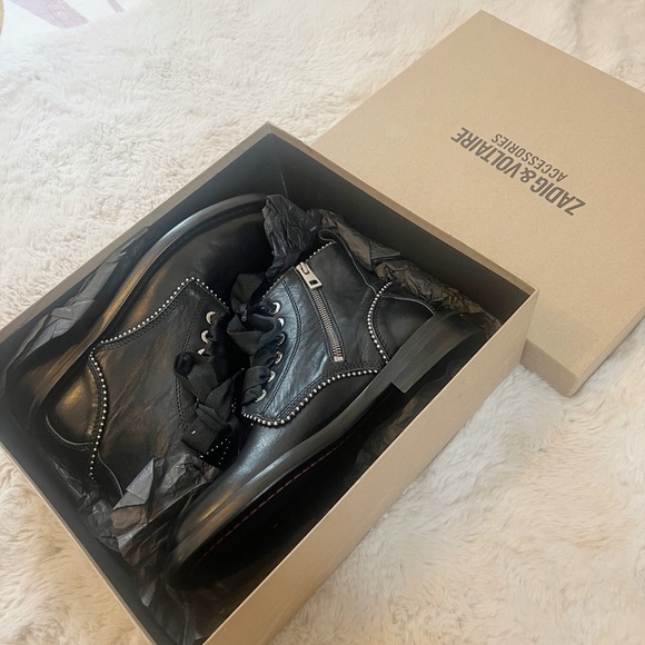Zadig Studded Moto boot Sz’s 7 and 9 NWB - Picture 3 of 5